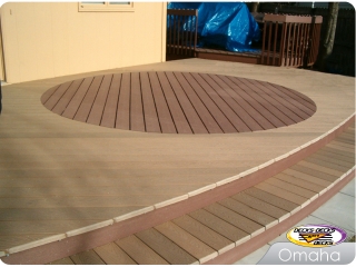 Composite two-toned deck